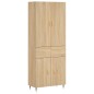 Highboard Sonoma-Eiche 69,5x34x180 cm Holzwerkstoff Highboard Sonoma-Eiche 69,5x34x180 cm Holzwerkstoff