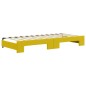 vidaXL Tagesbett Ausziehbar mit Schubladen Gelb 90x200 cm Samt vidaXL Tagesbett Ausziehbar mit Schubladen Gelb 90x200 cm Samt