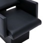 Friseurstuhl Waschbecken Schwarz Weiß 129x59x82cm Kunstleder Friseurstuhl Waschbecken Schwarz Weiß 129x59x82cm Kunstleder