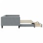 vidaXL Tagesbett Ausziehbar mit Schubladen Hellgrau 100x200 cm Stoff vidaXL Tagesbett Ausziehbar mit Schubladen Hellgrau 100x200 cm Stoff