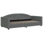 vidaXL Tagesbett Ausziehbar mit Schubladen Dunkelgrau 90x200 cm Stoff vidaXL Tagesbett Ausziehbar mit Schubladen Dunkelgrau 90x200 cm Stoff