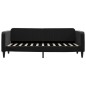 vidaXL Tagesbett Ausziehbar mit Schubladen Schwarz 80x200 cm Samt vidaXL Tagesbett Ausziehbar mit Schubladen Schwarz 80x200 cm Samt