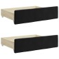 vidaXL Tagesbett Ausziehbar mit Schubladen Schwarz 90x190 cm Samt vidaXL Tagesbett Ausziehbar mit Schubladen Schwarz 90x190 cm Samt