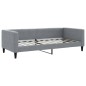 vidaXL Tagesbett Ausziehbar mit Schubladen Hellgrau 90x190 cm Stoff vidaXL Tagesbett Ausziehbar mit Schubladen Hellgrau 90x190 cm Stoff