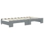 vidaXL Tagesbett Ausziehbar mit Schubladen Hellgrau 90x190 cm Stoff vidaXL Tagesbett Ausziehbar mit Schubladen Hellgrau 90x190 cm Stoff
