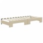 vidaXL Tagesbett Ausziehbar mit Schubladen Creme 80x200 cm Stoff vidaXL Tagesbett Ausziehbar mit Schubladen Creme 80x200 cm Stoff