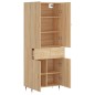 Highboard Sonoma-Eiche 69,5x34x180 cm Holzwerkstoff Highboard Sonoma-Eiche 69,5x34x180 cm Holzwerkstoff