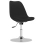 Esszimmerstühle 4 Stk. Drehbar Schwarz Stoff Esszimmerstühle 4 Stk. Drehbar Schwarz Stoff