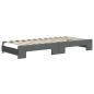 vidaXL Tagesbett Ausziehbar mit Schubladen Dunkelgrau 90x200 cm Stoff vidaXL Tagesbett Ausziehbar mit Schubladen Dunkelgrau 90x200 cm Stoff