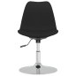 Esszimmerstühle 4 Stk. Drehbar Schwarz Stoff Esszimmerstühle 4 Stk. Drehbar Schwarz Stoff