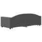 vidaXL Tagesbett Ausziehbar mit Schubladen Dunkelgrau 80x200 cm Stoff vidaXL Tagesbett Ausziehbar mit Schubladen Dunkelgrau 80x200 cm Stoff