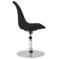 Esszimmerstühle 4 Stk. Drehbar Schwarz Stoff Esszimmerstühle 4 Stk. Drehbar Schwarz Stoff