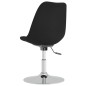 Esszimmerstühle 4 Stk. Drehbar Schwarz Stoff Esszimmerstühle 4 Stk. Drehbar Schwarz Stoff