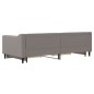 vidaXL Tagesbett Ausziehbar mit Schubladen Taupe 90x200 cm Stoff vidaXL Tagesbett Ausziehbar mit Schubladen Taupe 90x200 cm Stoff