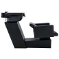 Friseurstuhl mit Waschbecken Schwarz 129x59x82 cm Kunstleder Friseurstuhl mit Waschbecken Schwarz 129x59x82 cm Kunstleder