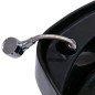Friseurstuhl mit Waschbecken Schwarz 129x59x82 cm Kunstleder Friseurstuhl mit Waschbecken Schwarz 129x59x82 cm Kunstleder