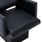 Friseurstuhl mit Waschbecken Schwarz 129x59x82 cm Kunstleder Friseurstuhl mit Waschbecken Schwarz 129x59x82 cm Kunstleder
