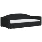 vidaXL Tagesbett Ausziehbar mit Schubladen Schwarz 90x200 cm Stoff vidaXL Tagesbett Ausziehbar mit Schubladen Schwarz 90x200 cm Stoff