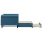 vidaXL Tagesbett Ausziehbar mit Schubladen Blau 80x200 cm Samt vidaXL Tagesbett Ausziehbar mit Schubladen Blau 80x200 cm Samt