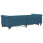 vidaXL Tagesbett Ausziehbar mit Schubladen Blau 80x200 cm Samt vidaXL Tagesbett Ausziehbar mit Schubladen Blau 80x200 cm Samt