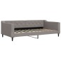 vidaXL Tagesbett Ausziehbar mit Schubladen Taupe 100x200 cm Stoff vidaXL Tagesbett Ausziehbar mit Schubladen Taupe 100x200 cm Stoff