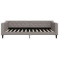 vidaXL Tagesbett Ausziehbar mit Schubladen Taupe 100x200 cm Stoff vidaXL Tagesbett Ausziehbar mit Schubladen Taupe 100x200 cm Stoff
