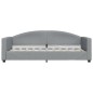 vidaXL Tagesbett Ausziehbar mit Schubladen Hellgrau 90x190 cm Stoff vidaXL Tagesbett Ausziehbar mit Schubladen Hellgrau 90x190 cm Stoff