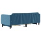 vidaXL Tagesbett Ausziehbar mit Schubladen Blau 80x200 cm Samt vidaXL Tagesbett Ausziehbar mit Schubladen Blau 80x200 cm Samt