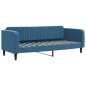 vidaXL Tagesbett Ausziehbar mit Schubladen Blau 80x200 cm Samt vidaXL Tagesbett Ausziehbar mit Schubladen Blau 80x200 cm Samt