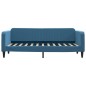 vidaXL Tagesbett Ausziehbar mit Schubladen Blau 80x200 cm Samt vidaXL Tagesbett Ausziehbar mit Schubladen Blau 80x200 cm Samt