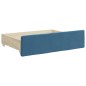 vidaXL Tagesbett Ausziehbar mit Schubladen Blau 80x200 cm Samt vidaXL Tagesbett Ausziehbar mit Schubladen Blau 80x200 cm Samt