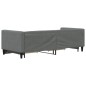 vidaXL Tagesbett Ausziehbar mit Schubladen Dunkelgrau 80x200 cm Stoff vidaXL Tagesbett Ausziehbar mit Schubladen Dunkelgrau 80x200 cm Stoff