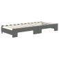 vidaXL Tagesbett Ausziehbar mit Schubladen Dunkelgrau 80x200 cm Stoff vidaXL Tagesbett Ausziehbar mit Schubladen Dunkelgrau 80x200 cm Stoff