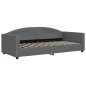 vidaXL Tagesbett Ausziehbar mit Schubladen Dunkelgrau 90x190 cm Stoff vidaXL Tagesbett Ausziehbar mit Schubladen Dunkelgrau 90x190 cm Stoff