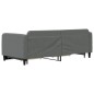 vidaXL Tagesbett Ausziehbar mit Schubladen Dunkelgrau 90x200 cm Stoff vidaXL Tagesbett Ausziehbar mit Schubladen Dunkelgrau 90x200 cm Stoff