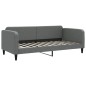 vidaXL Tagesbett Ausziehbar mit Schubladen Dunkelgrau 90x200 cm Stoff vidaXL Tagesbett Ausziehbar mit Schubladen Dunkelgrau 90x200 cm Stoff