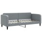 vidaXL Tagesbett Ausziehbar mit Schubladen Hellgrau 80x200 cm Stoff vidaXL Tagesbett Ausziehbar mit Schubladen Hellgrau 80x200 cm Stoff