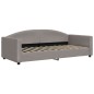 vidaXL Tagesbett Ausziehbar mit Schubladen Taupe 90x200 cm Stoff vidaXL Tagesbett Ausziehbar mit Schubladen Taupe 90x200 cm Stoff