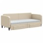 vidaXL Tagesbett Ausziehbar mit Schubladen Creme 80x200 cm Stoff vidaXL Tagesbett Ausziehbar mit Schubladen Creme 80x200 cm Stoff