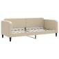 vidaXL Tagesbett Ausziehbar mit Schubladen Creme 80x200 cm Stoff vidaXL Tagesbett Ausziehbar mit Schubladen Creme 80x200 cm Stoff