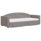 vidaXL Tagesbett Ausziehbar mit Schubladen Taupe 80x200 cm Stoff vidaXL Tagesbett Ausziehbar mit Schubladen Taupe 80x200 cm Stoff