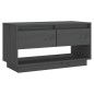 vidaXL TV-Schrank Grau 74x34x40 cm Massivholz Kiefer vidaXL TV-Schrank Grau 74x34x40 cm Massivholz Kiefer