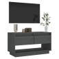 vidaXL TV-Schrank Grau 74x34x40 cm Massivholz Kiefer vidaXL TV-Schrank Grau 74x34x40 cm Massivholz Kiefer