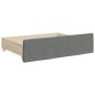 vidaXL Tagesbett Ausziehbar mit Schubladen Dunkelgrau 90x190 cm Stoff vidaXL Tagesbett Ausziehbar mit Schubladen Dunkelgrau 90x190 cm Stoff