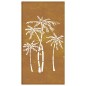 vidaXL Garten-Wanddeko 105x55 cm Cortenstahl Palmen-Design vidaXL Garten-Wanddeko 105x55 cm Cortenstahl Palmen-Design