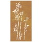 vidaXL Garten-Wanddeko 105x55 cm Cortenstahl Bambus-Design vidaXL Garten-Wanddeko 105x55 cm Cortenstahl Bambus-Design
