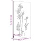 vidaXL Garten-Wanddeko 105x55 cm Cortenstahl Bambus-Design vidaXL Garten-Wanddeko 105x55 cm Cortenstahl Bambus-Design