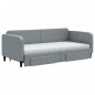 vidaXL Tagesbett Ausziehbar mit Schubladen Hellgrau 90x200 cm Stoff vidaXL Tagesbett Ausziehbar mit Schubladen Hellgrau 90x200 cm Stoff