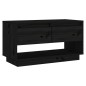vidaXL TV-Schrank Schwarz 74x34x40 cm Massivholz Kiefer vidaXL TV-Schrank Schwarz 74x34x40 cm Massivholz Kiefer