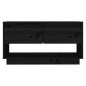 vidaXL TV-Schrank Schwarz 74x34x40 cm Massivholz Kiefer vidaXL TV-Schrank Schwarz 74x34x40 cm Massivholz Kiefer